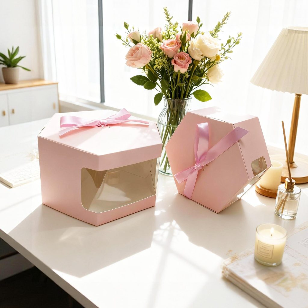 Hexagonal Window Gift Box